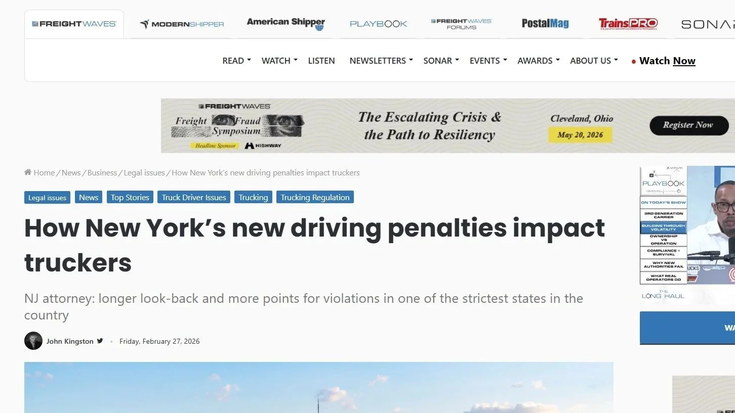 Rosenblum Featured in FreightWaves
