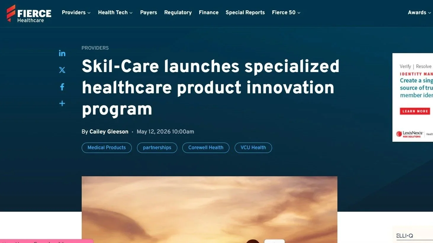 Skil-Care Featured in Fierce Healthcare