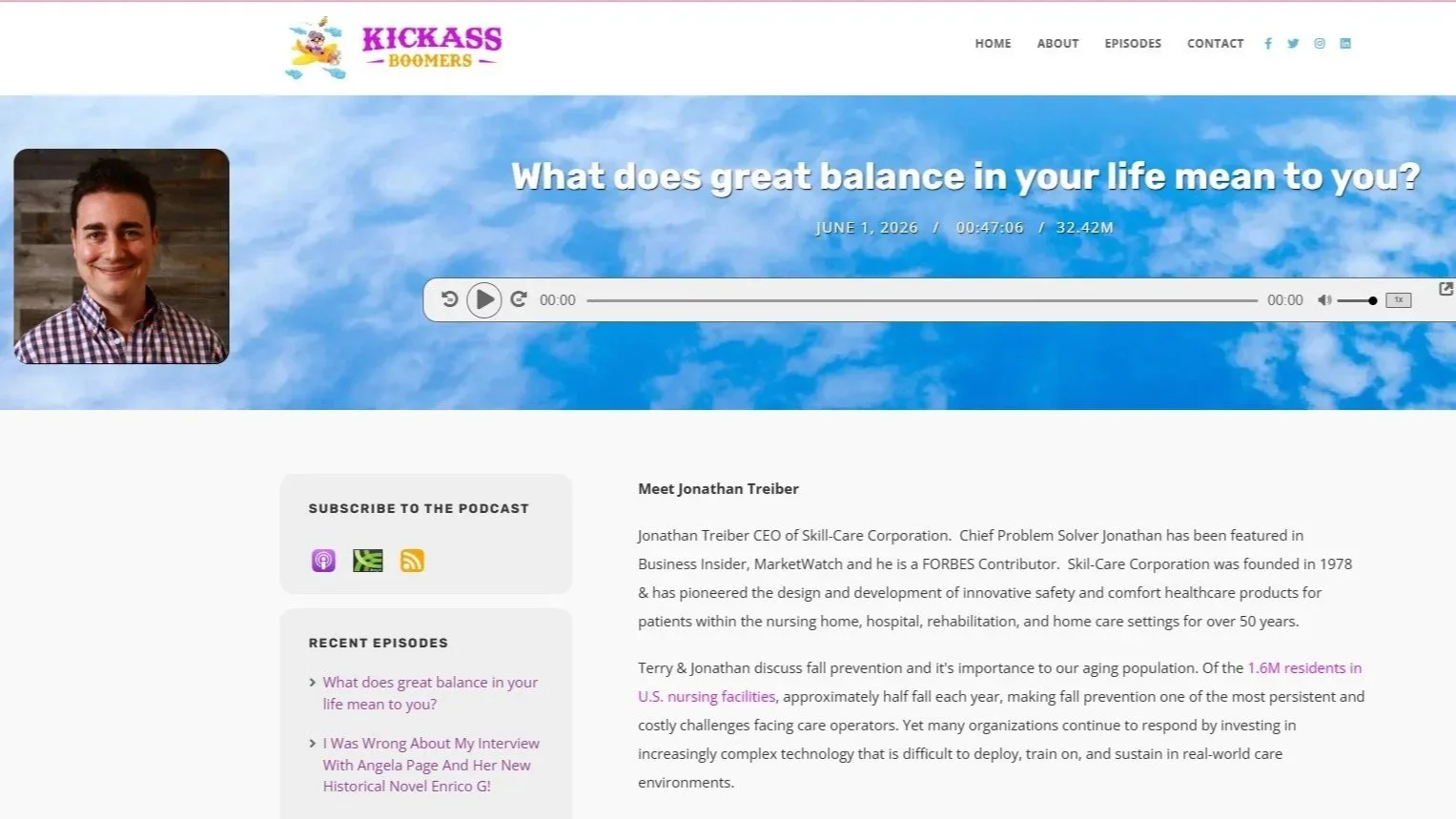 Skil-Care Featured on Kickass Boomers Podcast