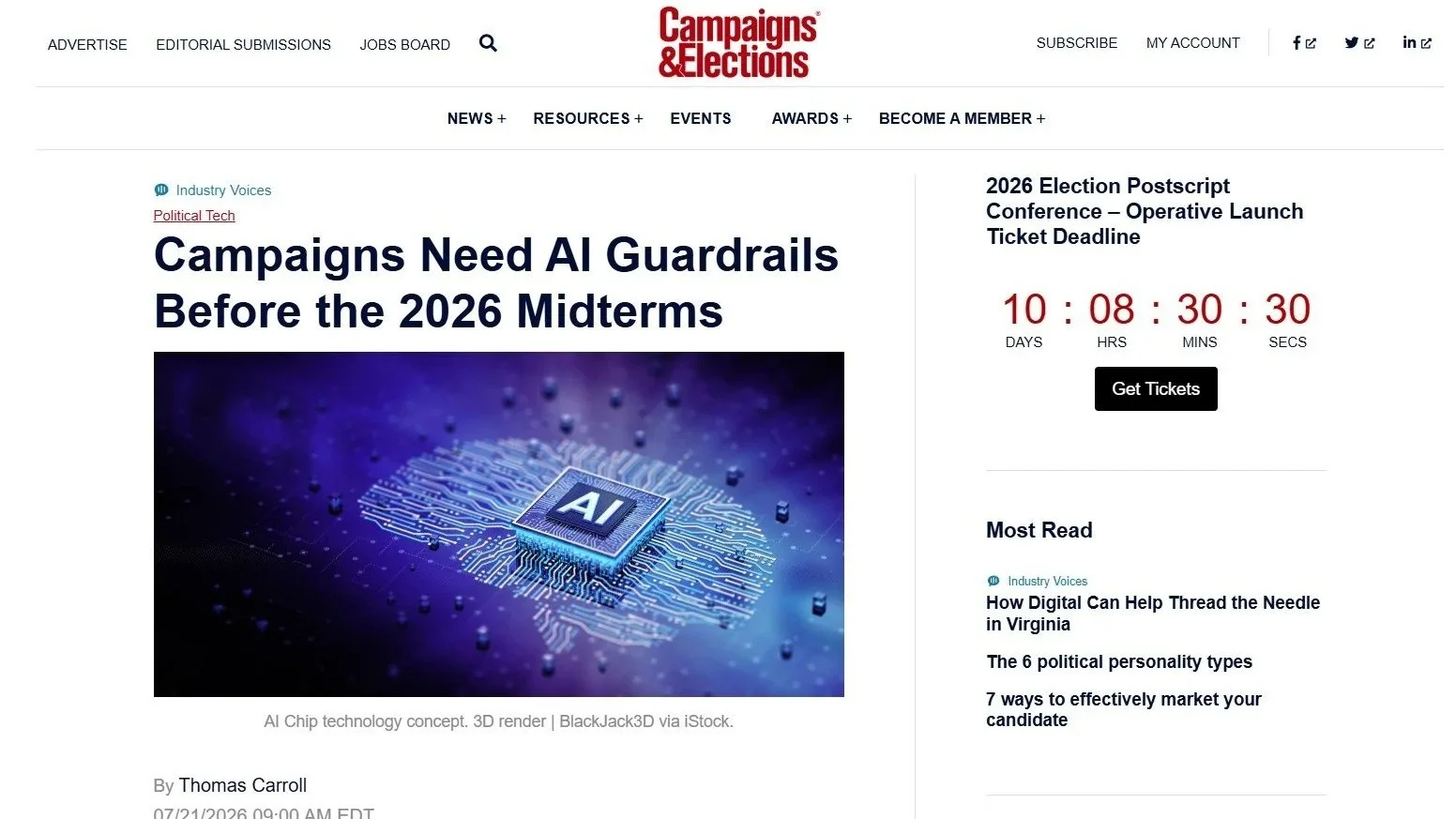 Convos Featured in Campaigns & Elections