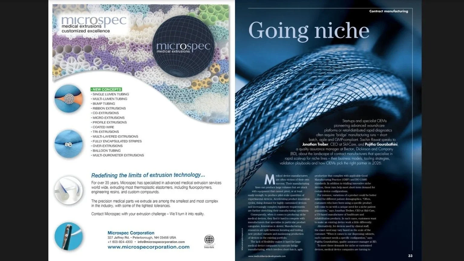 Skil-Care Featured in Medical Device Developments Magazine