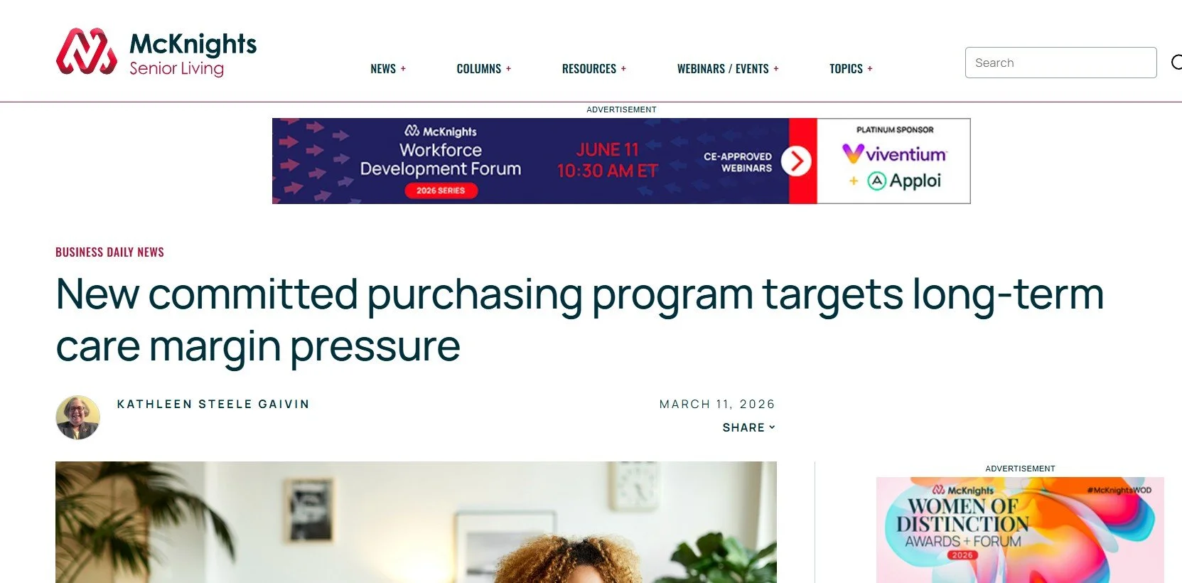 Skil-Care Featured in McKnight's Senior Living