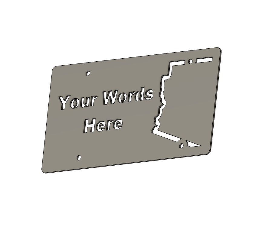 Product NameCustom Arizona Vanity License Plate – CNC-Cut Steel