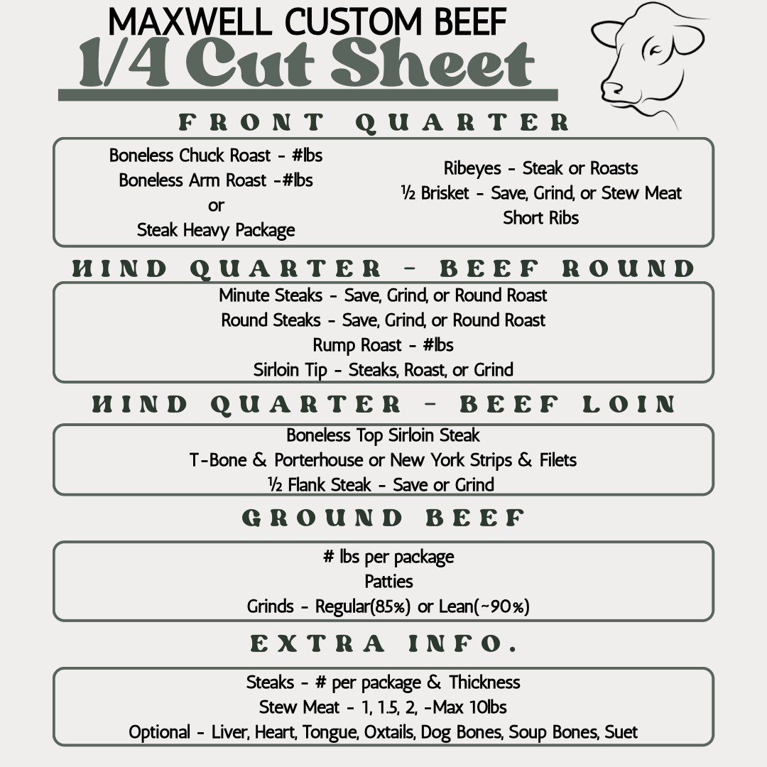 Quarter beef Deposit