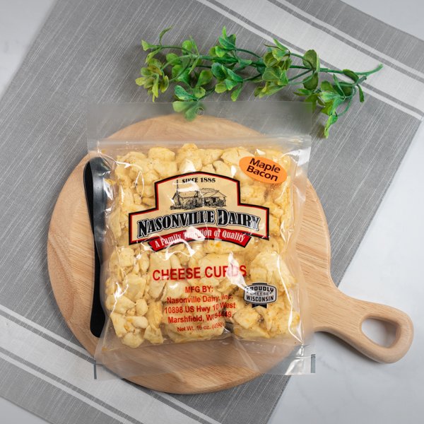 Maple Bacon Flavored Cheese Curd 16oz