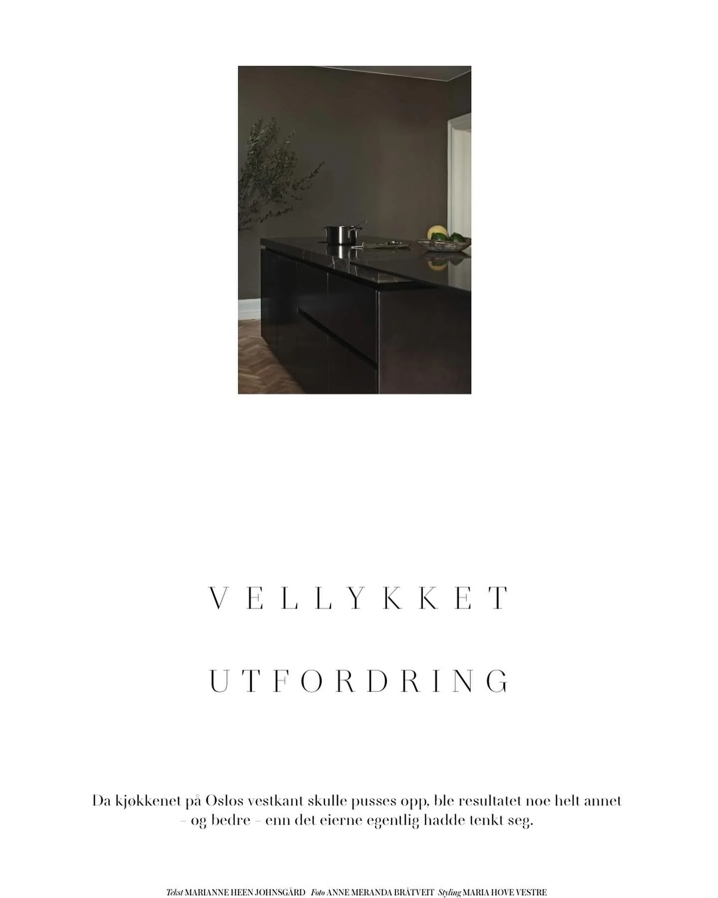 Varme og kalde materialer, og blanke og matte overflater som spiller hverandre gode n&aring;r de st&aring;r sammen. 
P&aring; dette @boffi_official kj&oslash;kkenet har Kari Haug fra @haug_maberg kombinert tre, naturstein og metall-lakk sammen med mo