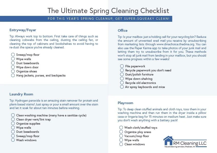 The Ultimate Spring Cleaning Checklist from the Pros [Downloadable]