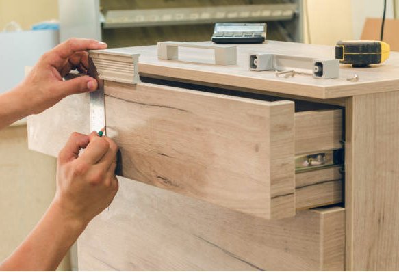 Drawer knobs and slides