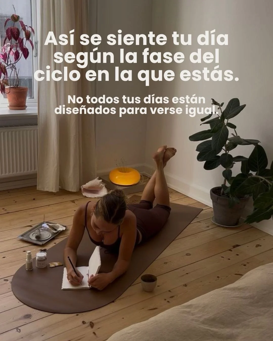 No es que t&uacute; cambies de humor.

Cambia tu biolog&iacute;a.

Cada fase tiene una energ&iacute;a distinta.
Y cuando intentas vivirlas todas igual, es cuando aparece la frustraci&oacute;n.

No necesitas m&aacute;s disciplina.
Necesitas m&aacute;s