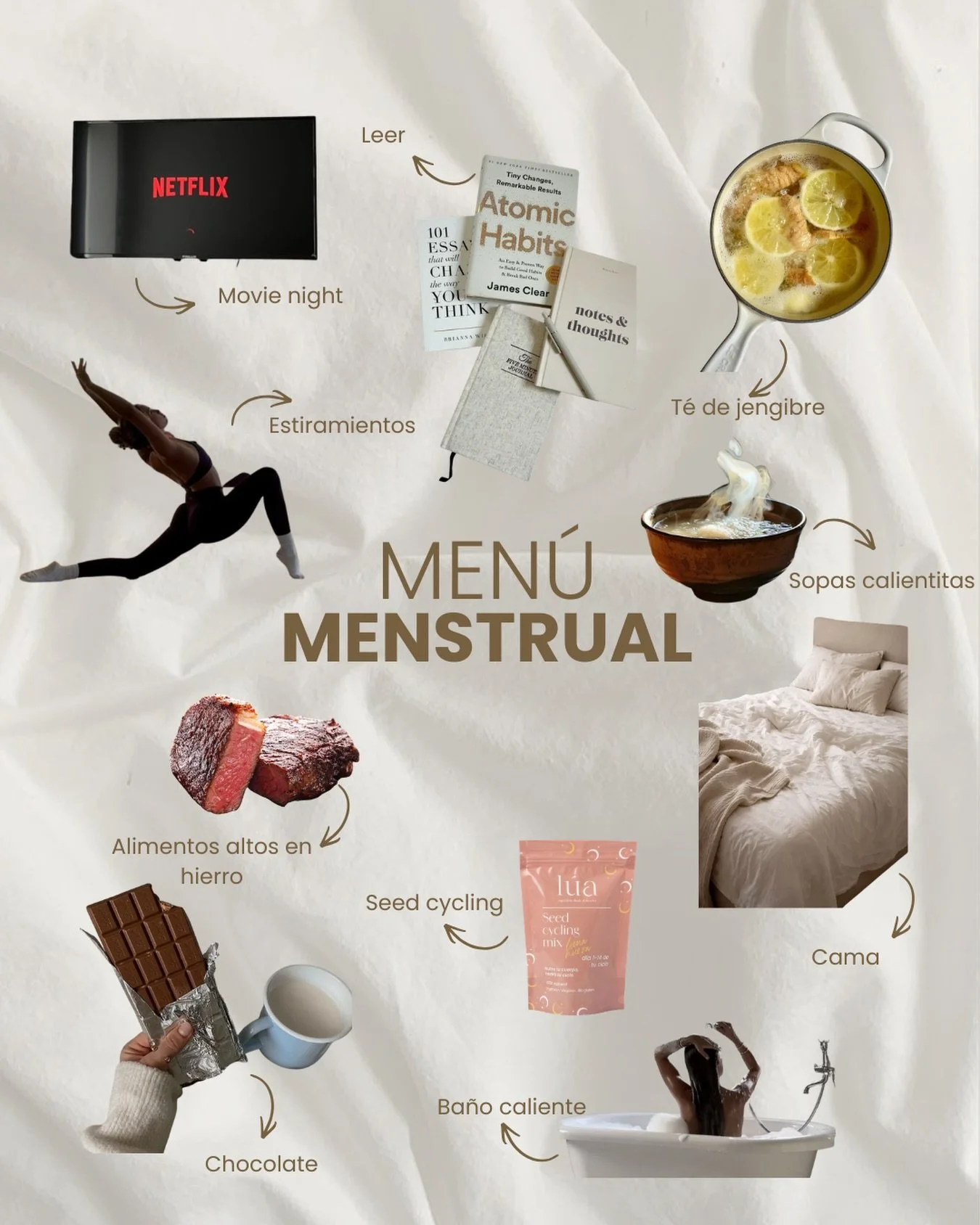 Tu cuerpo no te est&aacute; pidiendo m&aacute;s&hellip;
te est&aacute; pidiendo diferente 🌙

En tu fase menstrual:
m&aacute;s descanso, m&aacute;s calor, m&aacute;s suavidad.

No es flojera.
Es biolog&iacute;a.

Aprende a acompa&ntilde;arte, no a ex