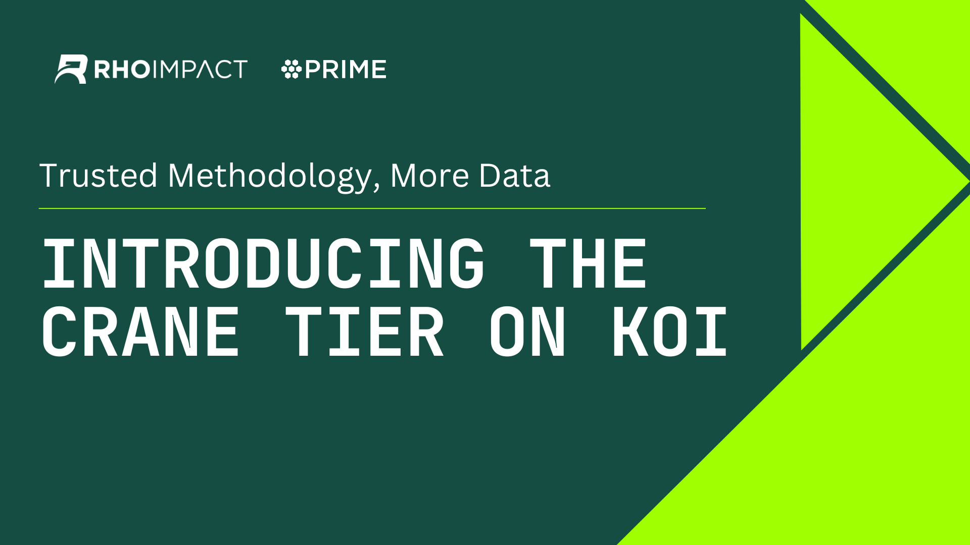 Free Access to Investor-Grade Climate Impact Data Through Expande Partnership Between Prime Coalition &amp; Rho Impact