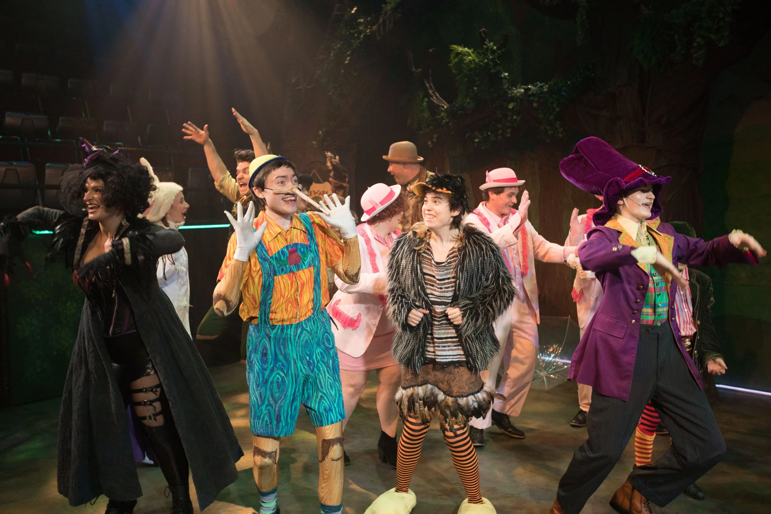 Sarah as the Ugly Duckling and the cast of Shrek at Seacoast Repertory Theatre in Portsmouth, NH