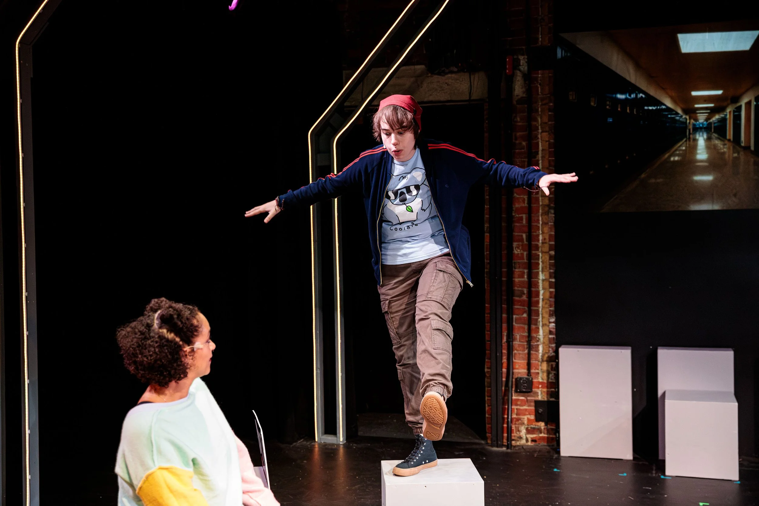 Sarah as Jo and the cast of Jagged Little Pill at Marblehead Little Theatre in Marblehead, MA.