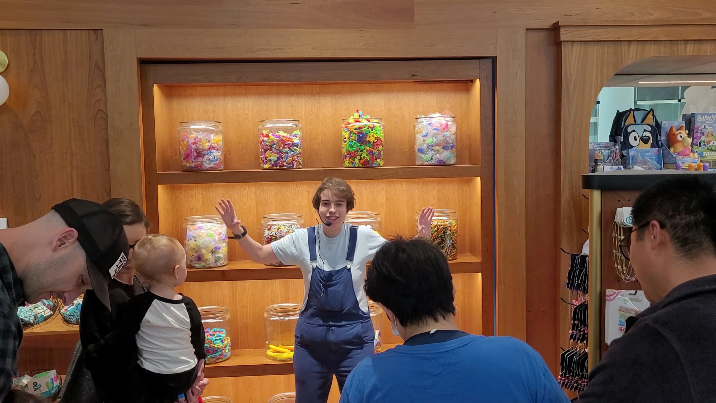 Sarah as a performer at Bluey X CAMP in Burlington, MA