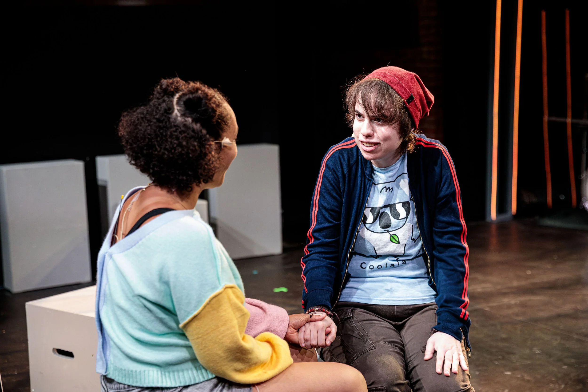 Sarah as Jo and the cast of Jagged Little Pill at Marblehead Little Theatre in Marblehead, MA.