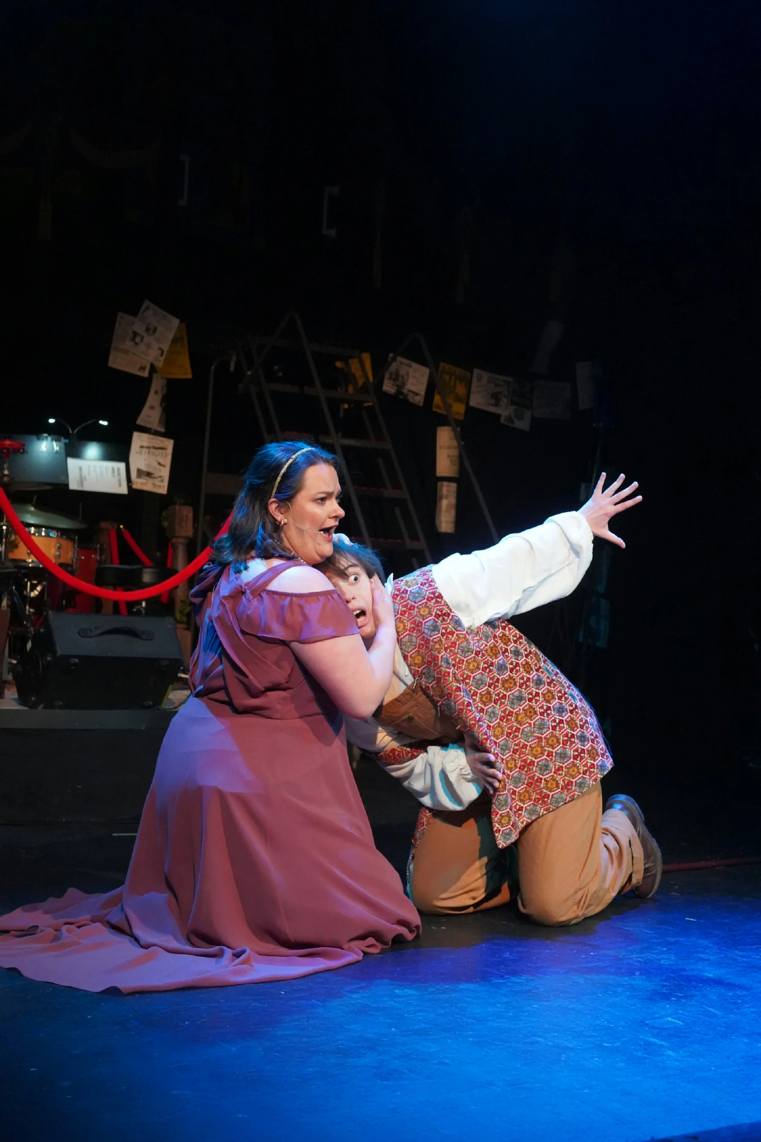 Sarah as Musidorus and the cast of Head Over Heels at The Footlight Club in Boston, MA.