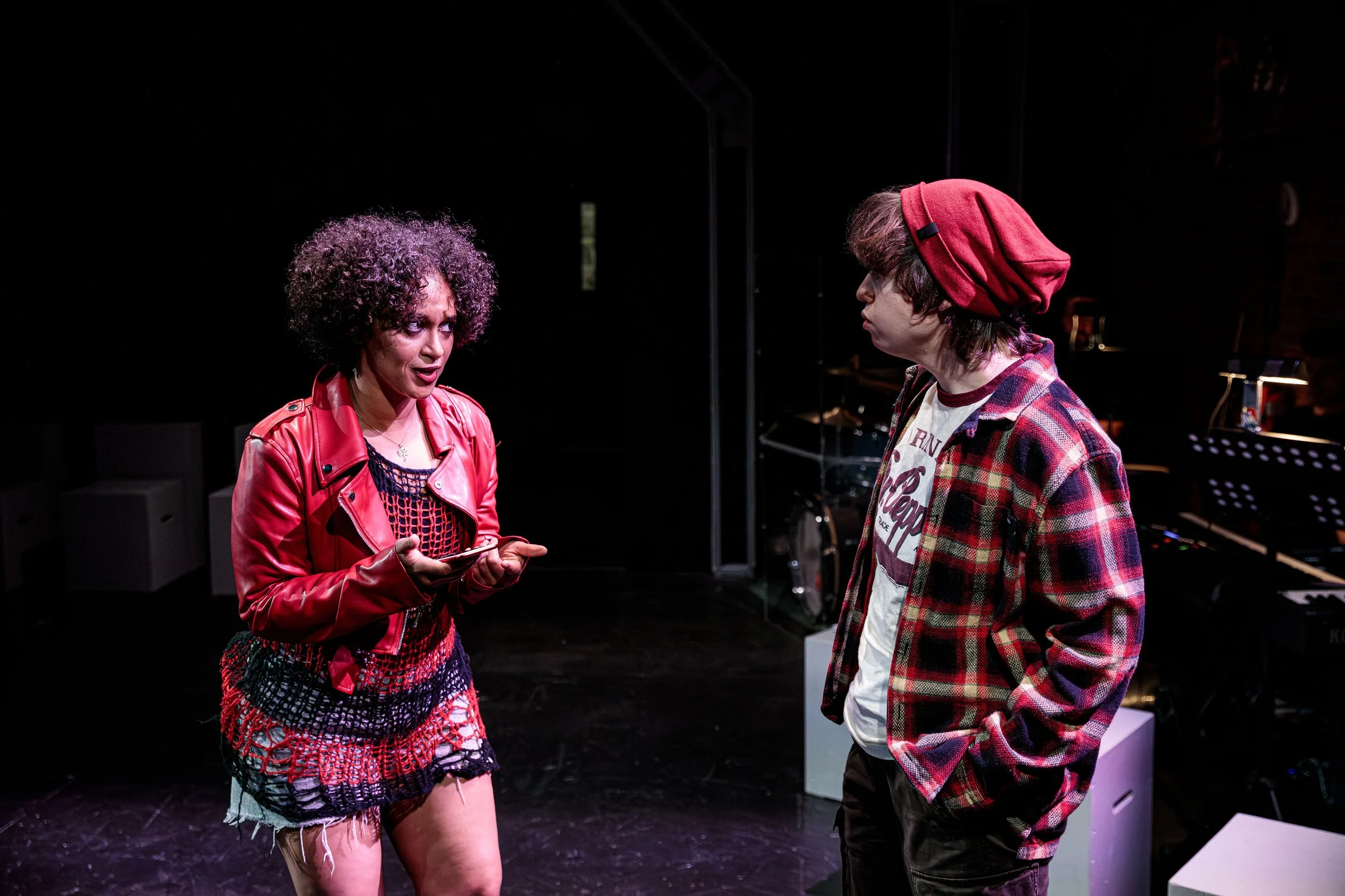 Sarah as Jo and the cast of Jagged Little Pill at Marblehead Little Theatre in Marblehead, MA.