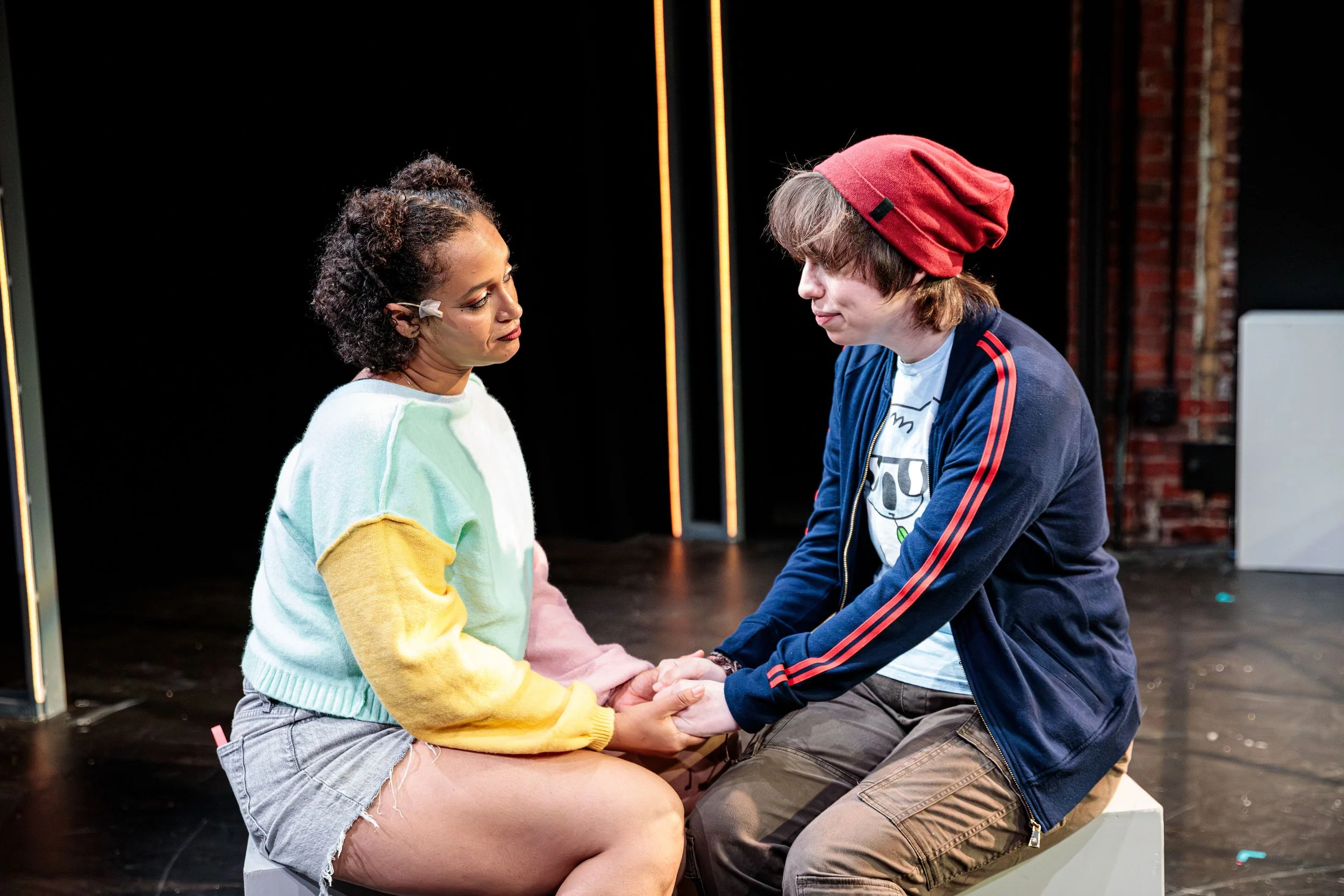 Sarah as Jo and the cast of Jagged Little Pill at Marblehead Little Theatre in Marblehead, MA.