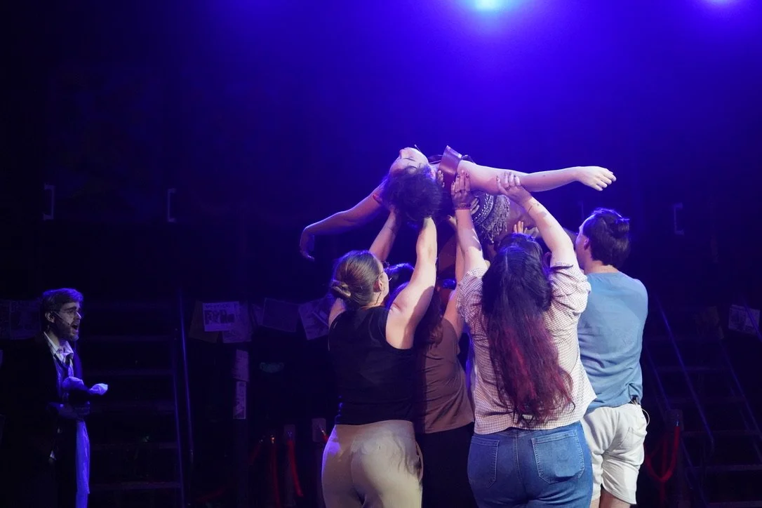 Sarah as Musidorus and the cast of Head Over Heels at The Footlight Club in Boston, MA.