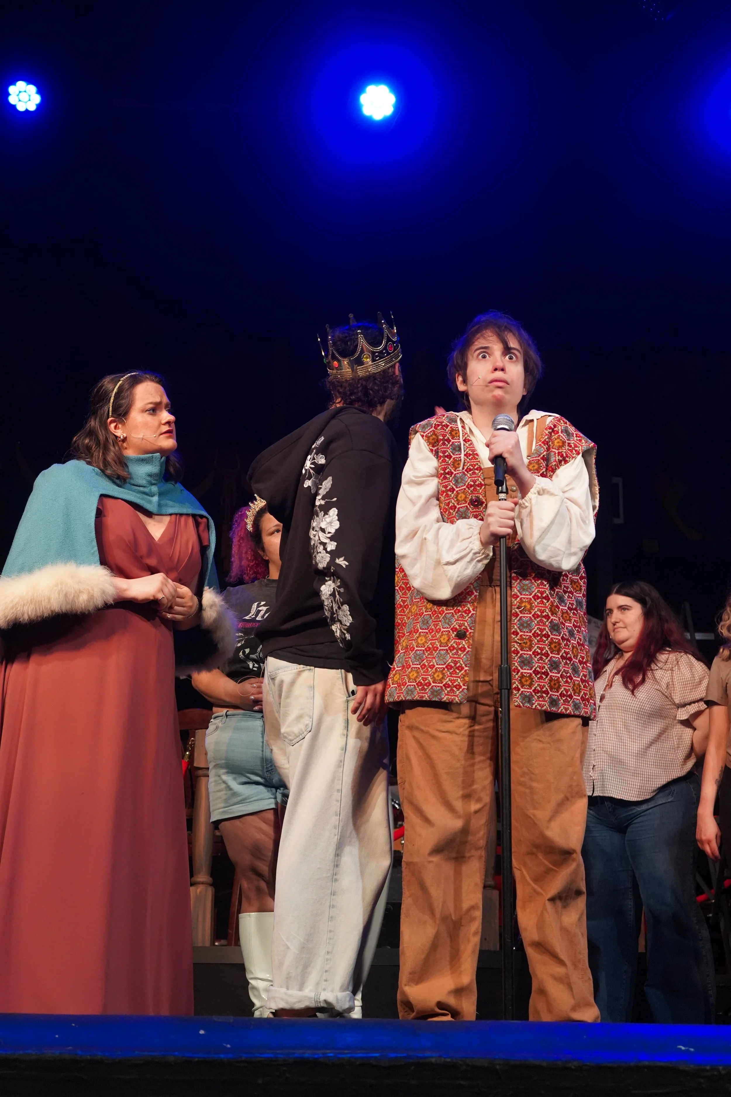 Sarah as Musidorus and the cast of Head Over Heels at The Footlight Club in Boston, MA.