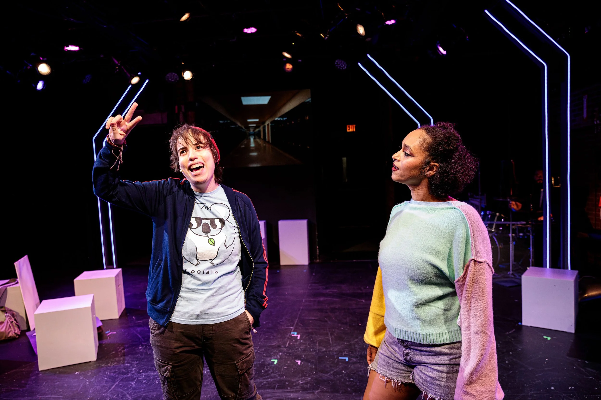 Sarah as Jo and the cast of Jagged Little Pill at Marblehead Little Theatre in Marblehead, MA.
