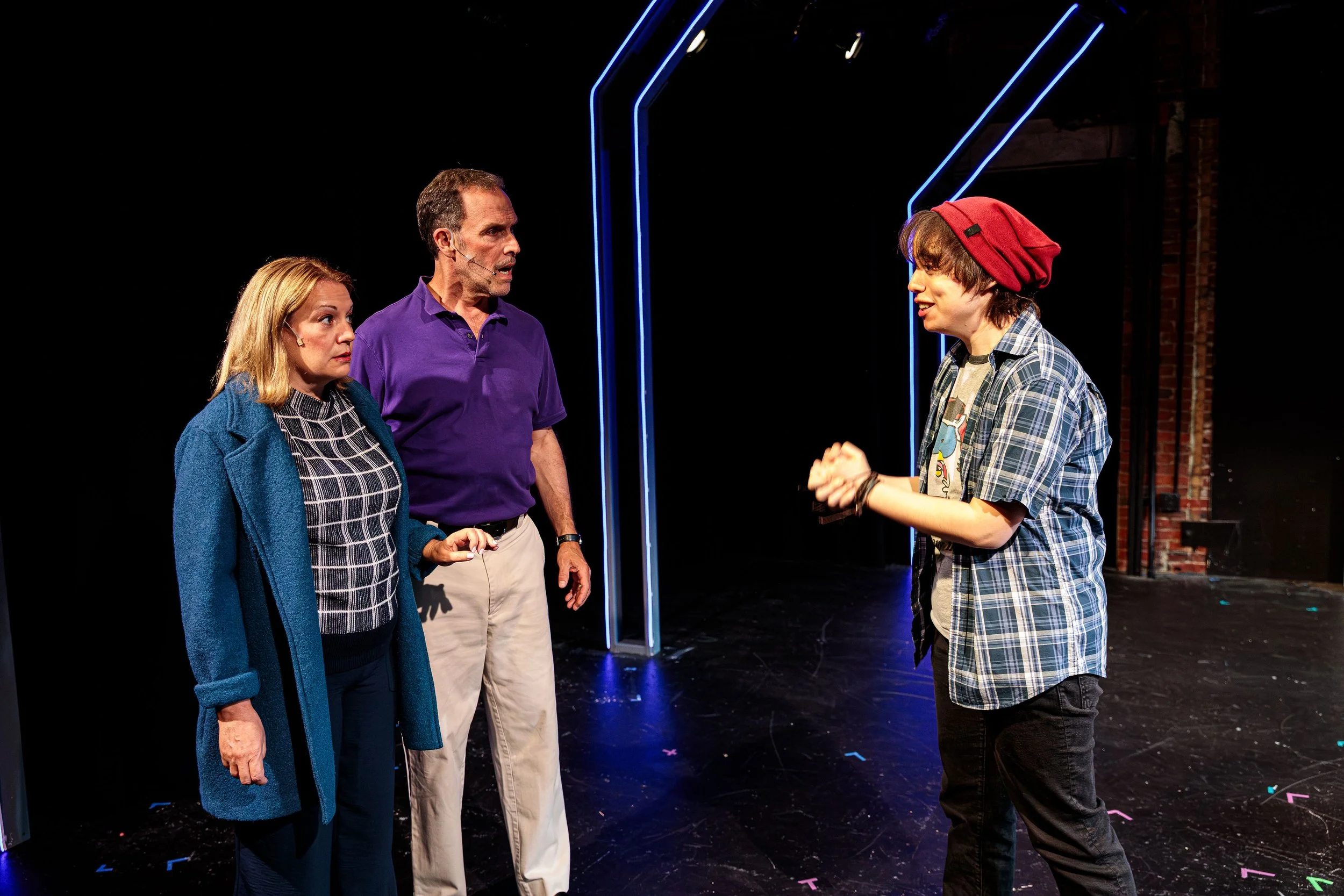 Sarah as Jo and the cast of Jagged Little Pill at Marblehead Little Theatre in Marblehead, MA.