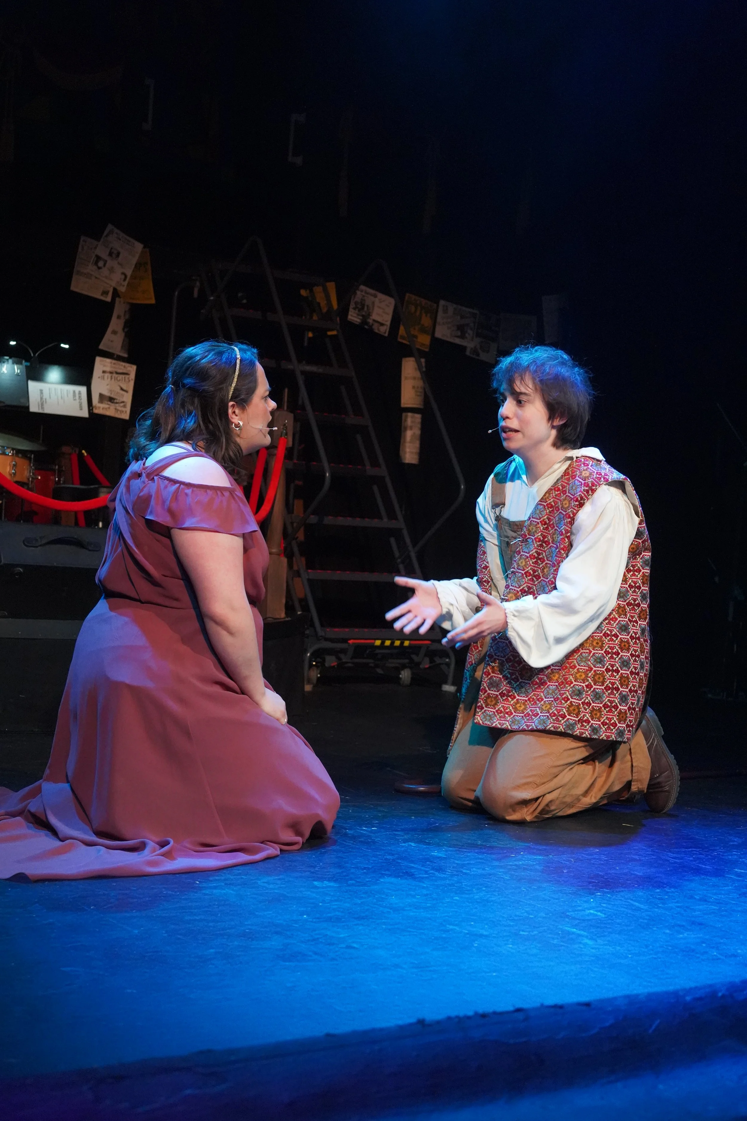 Sarah as Musidorus and the cast of Head Over Heels at The Footlight Club in Boston, MA.