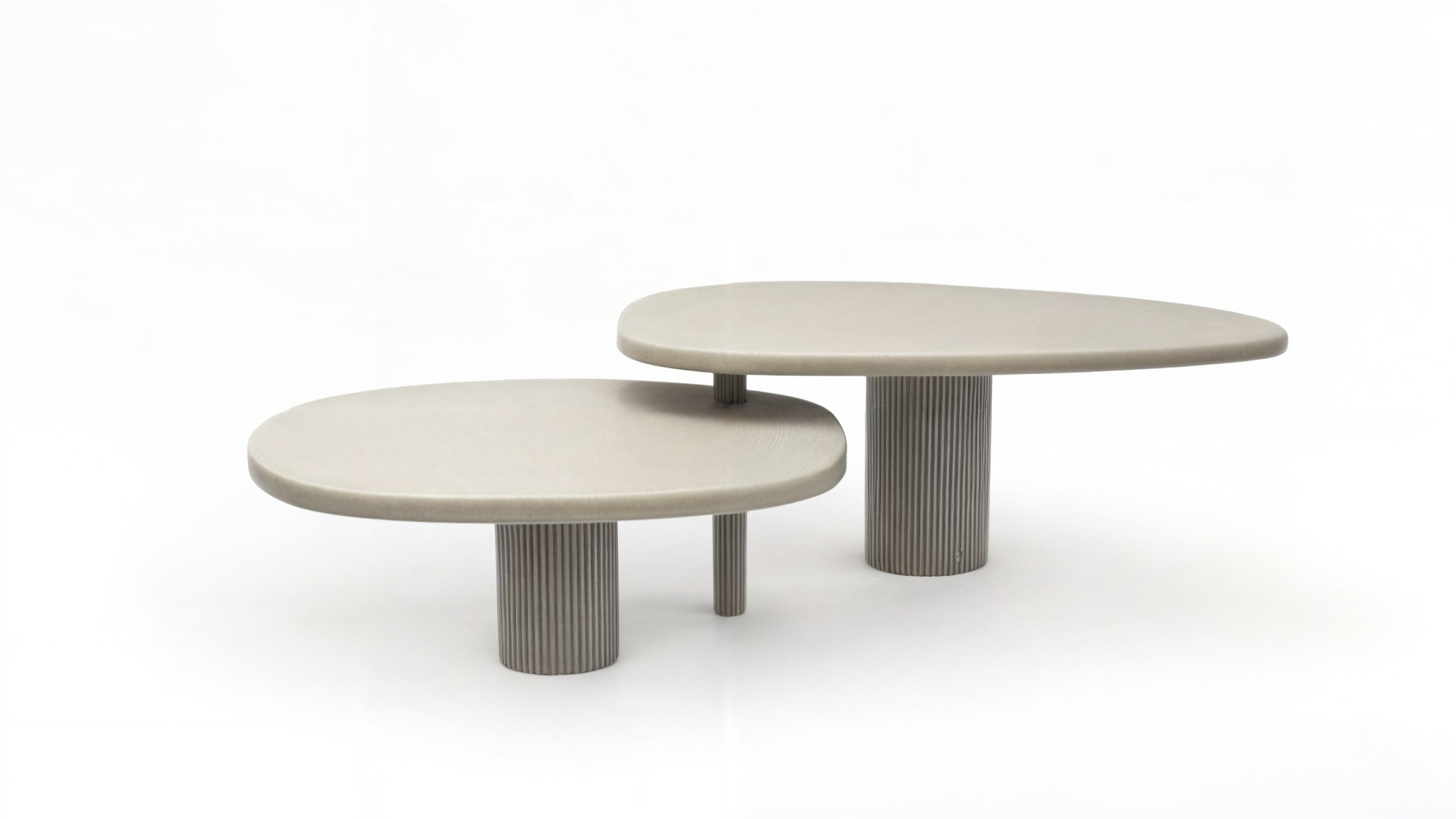 Mesa de centro orgánica. 