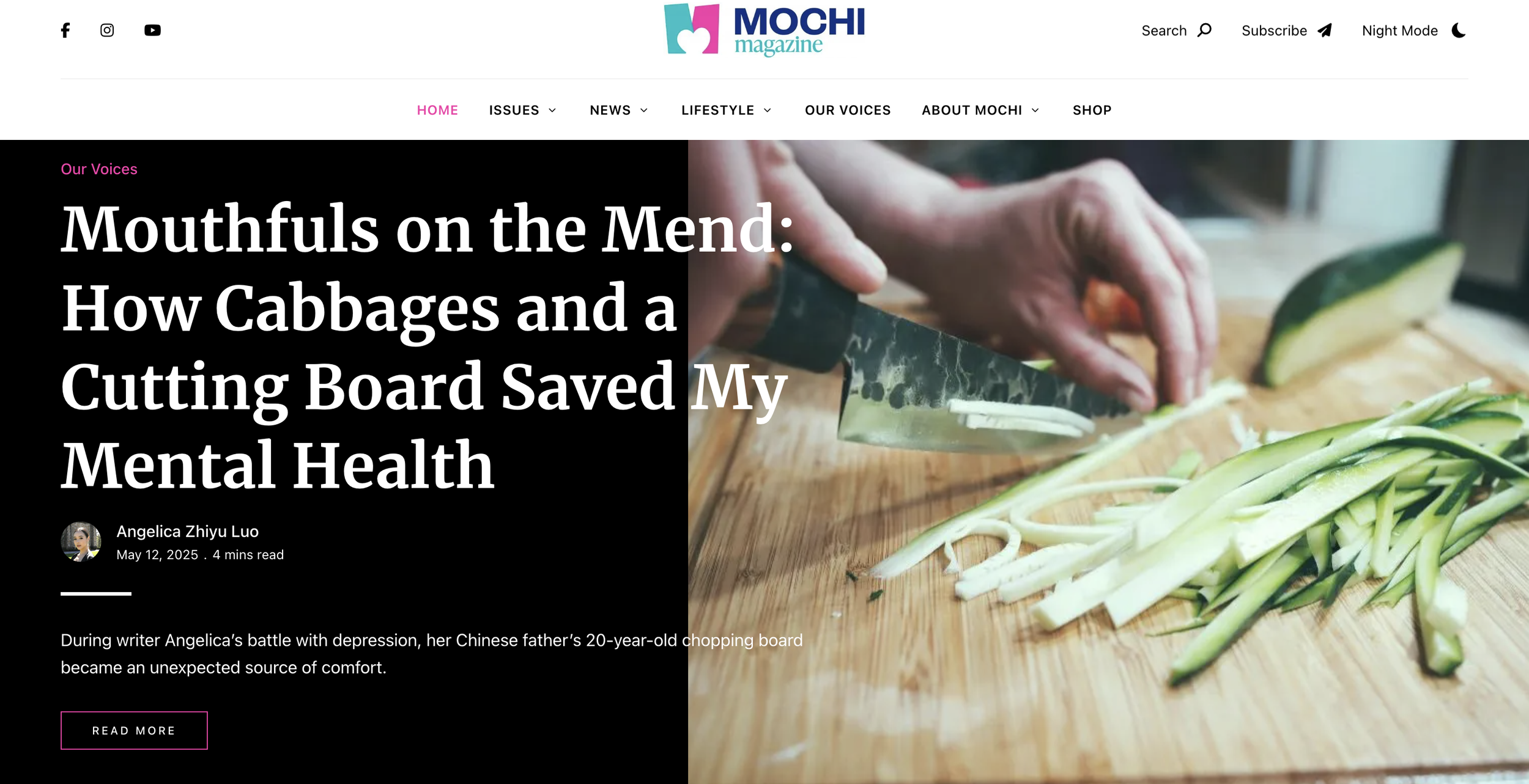Mouthfuls on the Mend: How Cabbages and a Cutting Board Saved My Mental Health