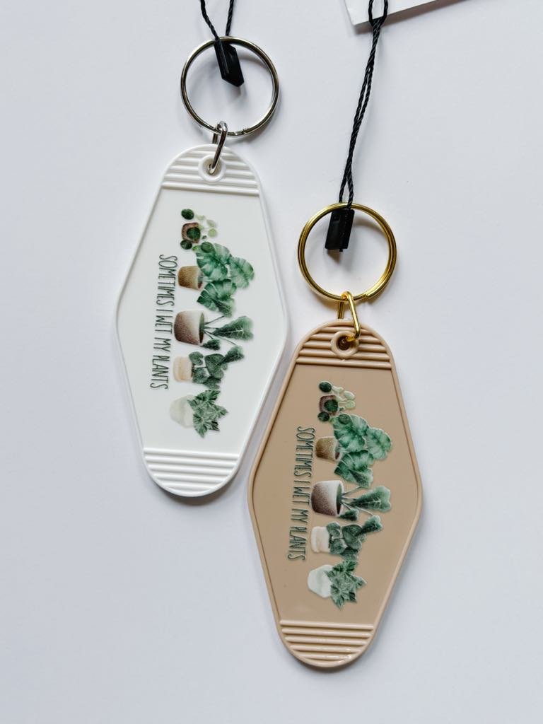 Wet My Plants Keychain