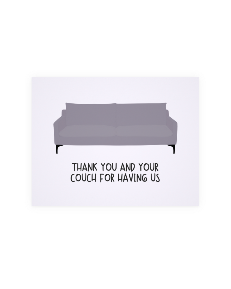 You & Your Couch Card