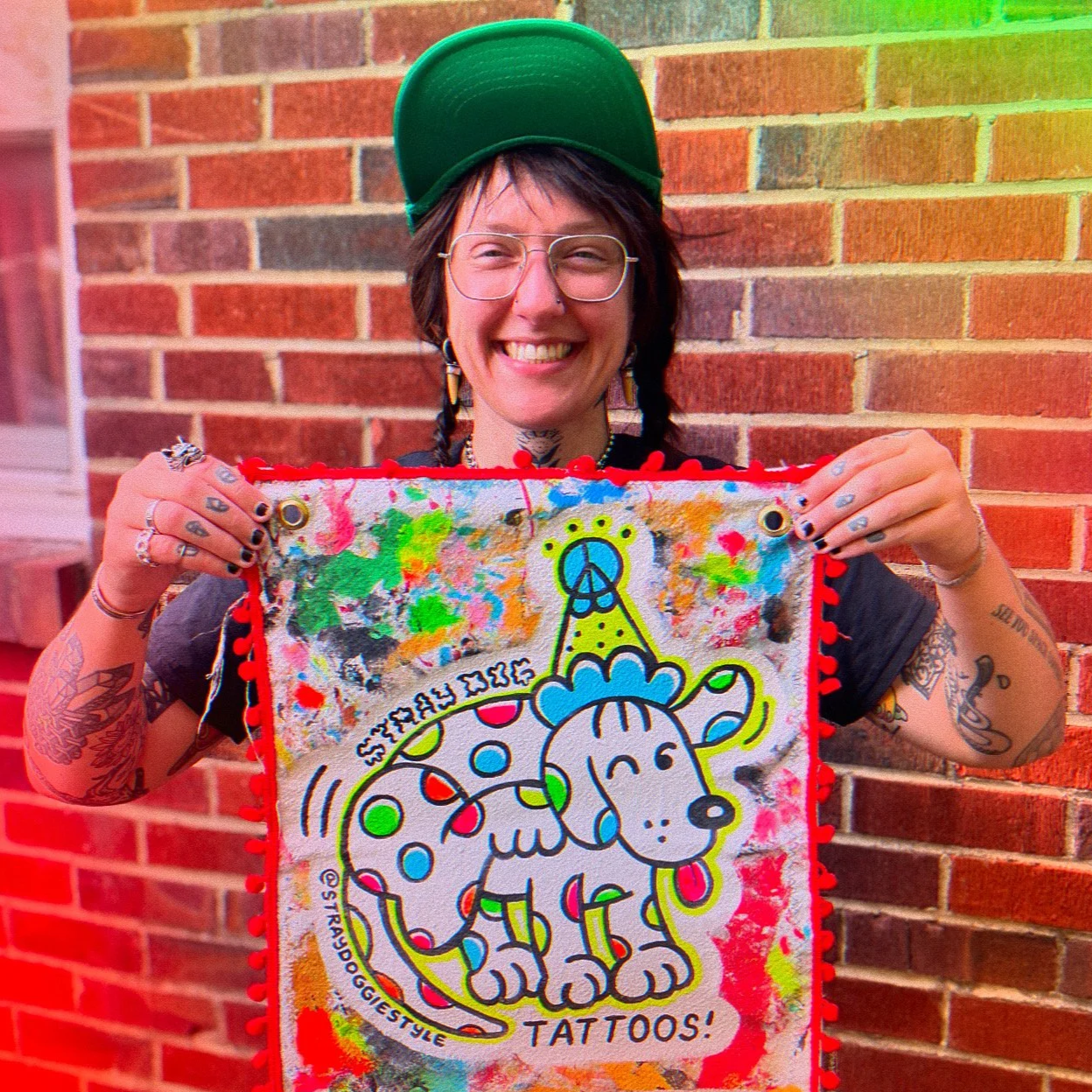 Painted banner, 2023