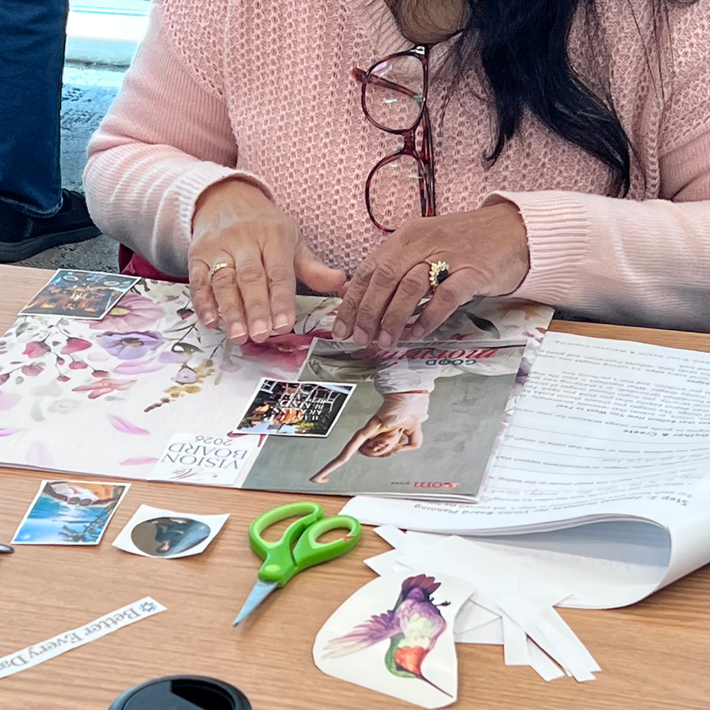 Magazines, Scissors, and Glue Sticks