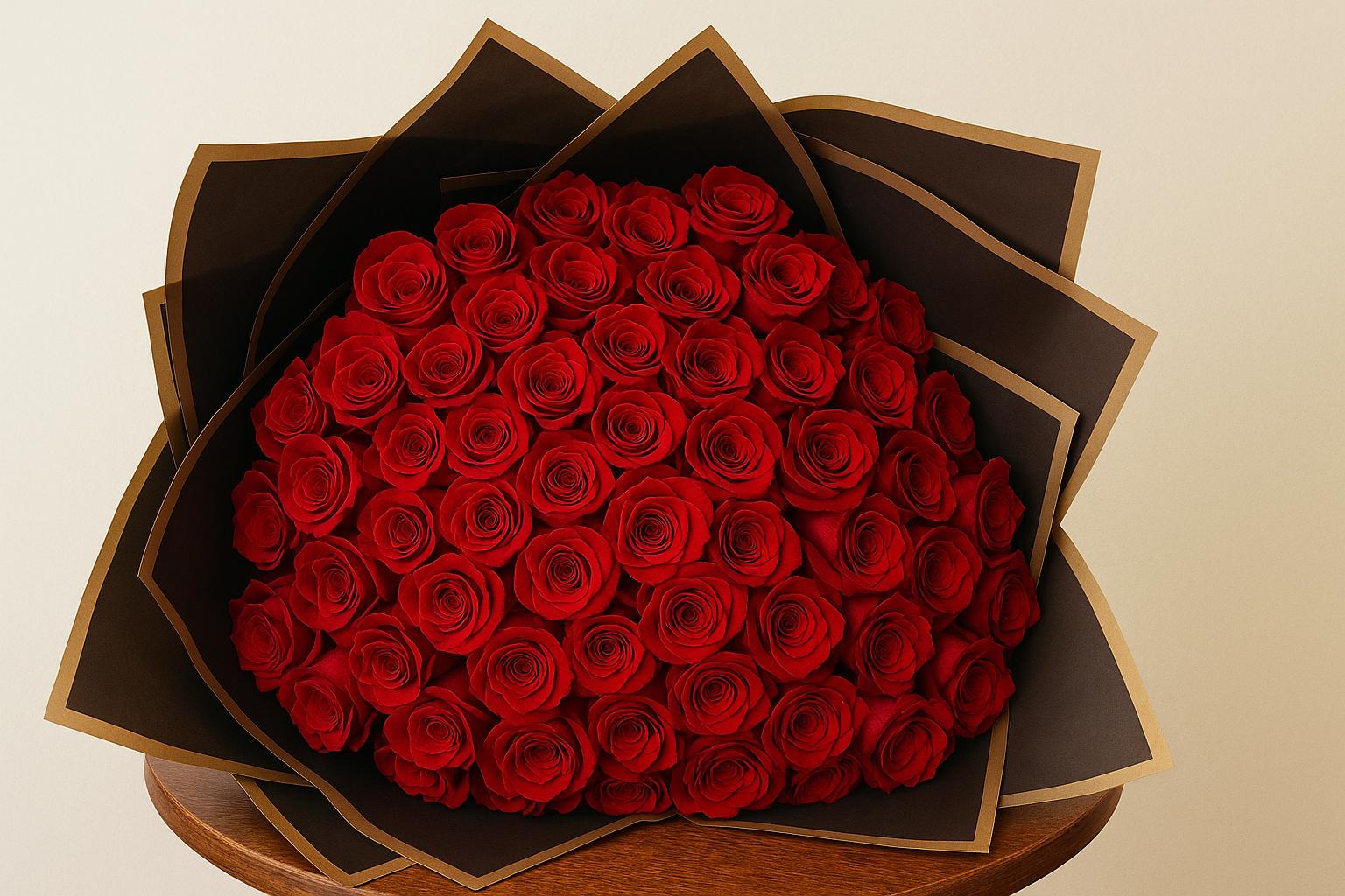 100 Red Roses Bouquet