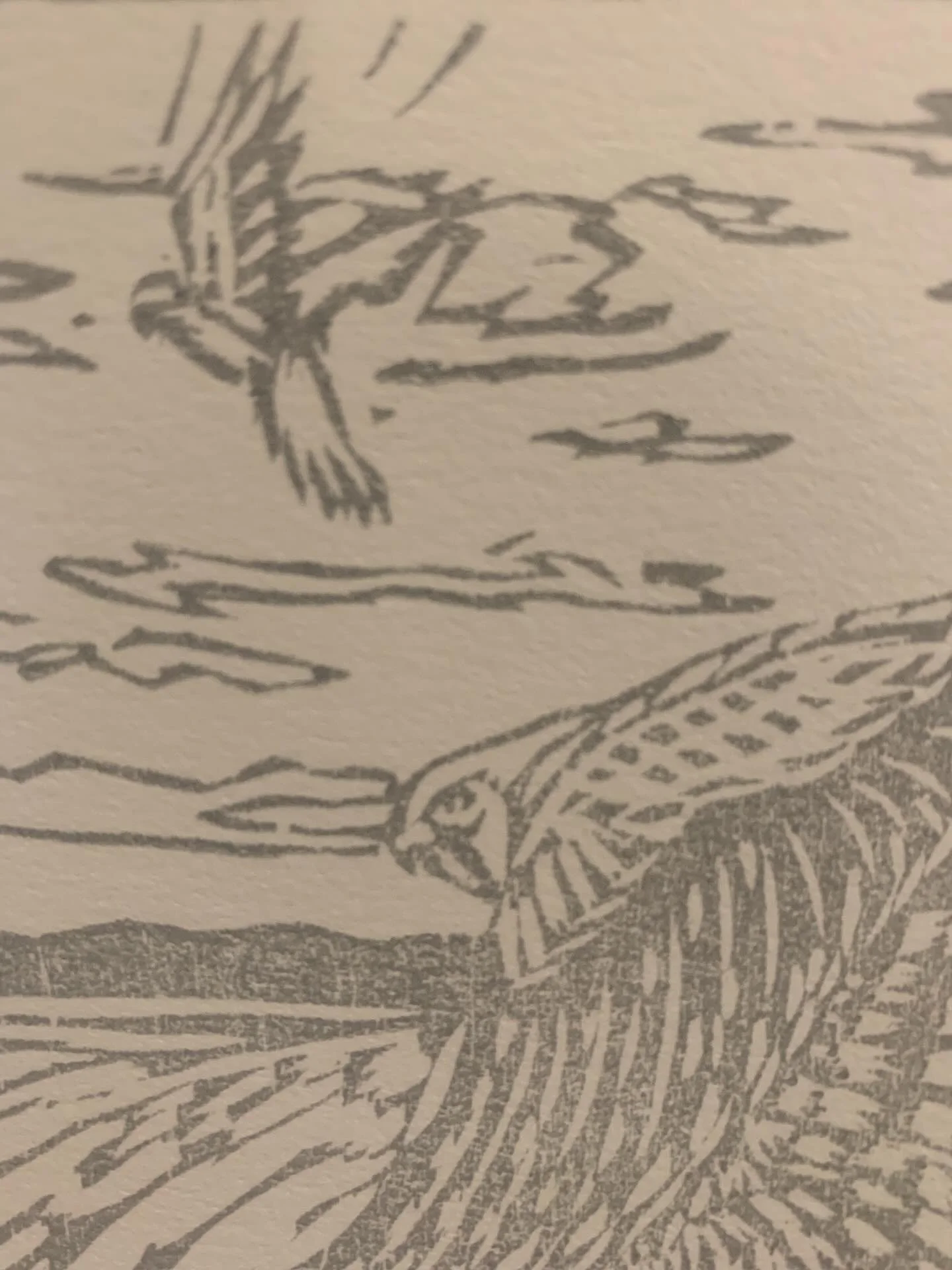 First little marks on the paper. Convey space with efficient shapes.