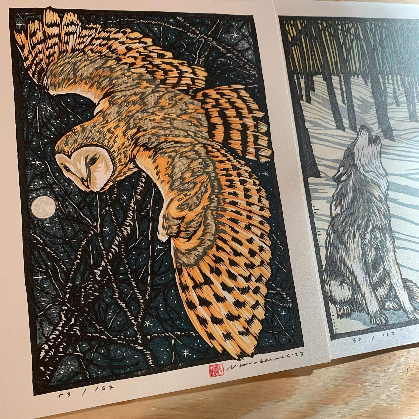Prints are going out! Thanks for the orders. Along with the newest woodcut image, there are still many more available woodcut prints on my website. Check nickwroblewski.com for a gallery of images and gift options.
