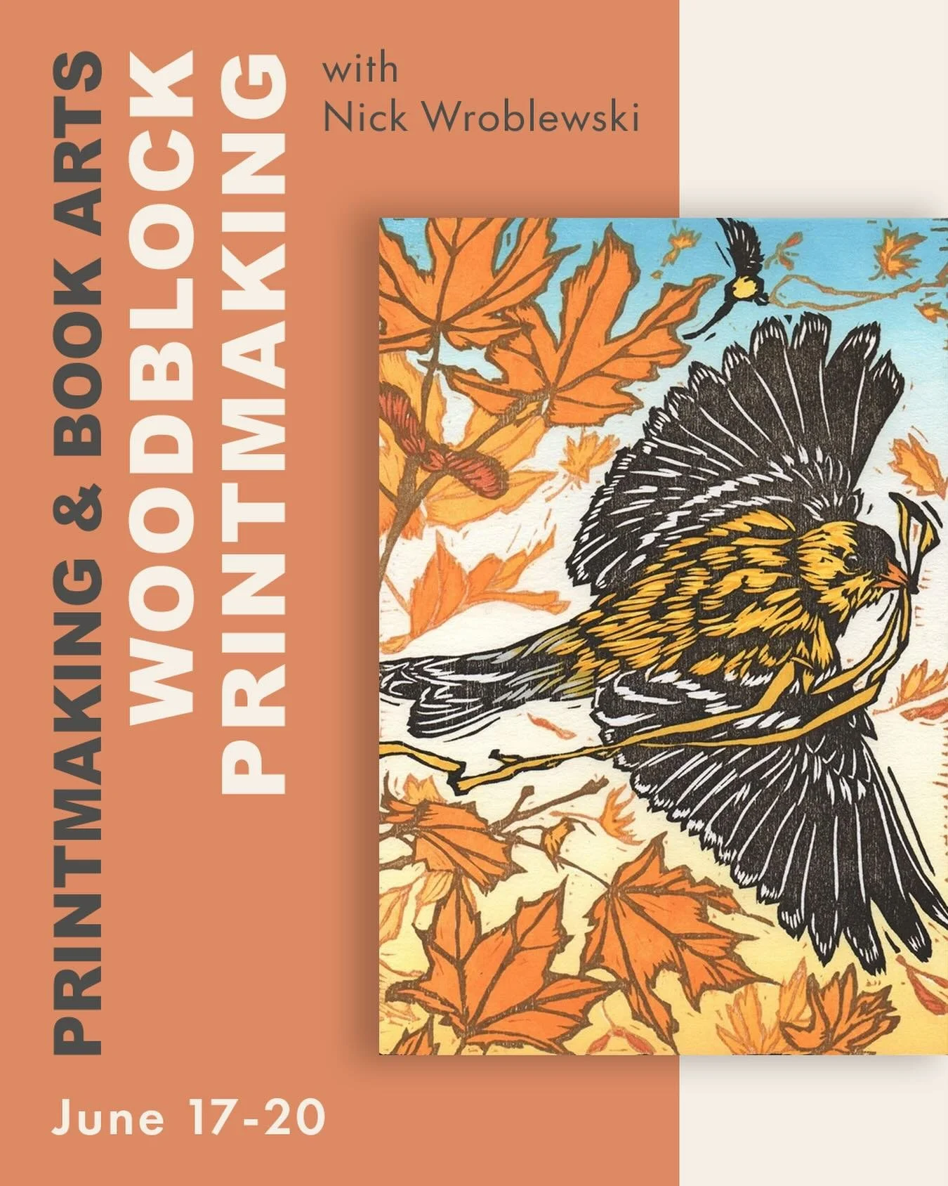 I will be back in the Midwest this summer to teach a woodcut printmaking class at @gmartcolony in Grand Marais, MN. Registration is now open. Check out the Workshop page of my website or go to the Grand Marais Art Colony website to sign up.