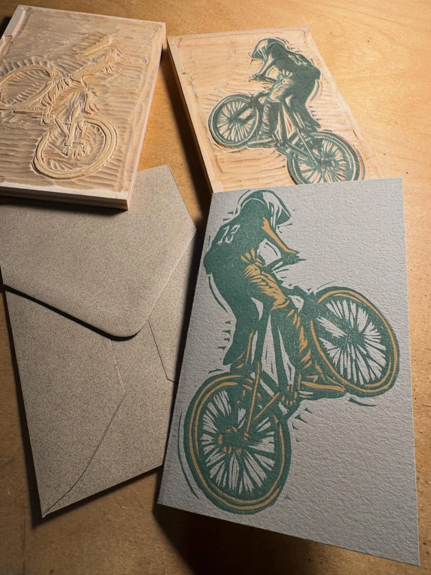 I can&rsquo;t help but to make a woodcut for my son&rsquo;s birthday.