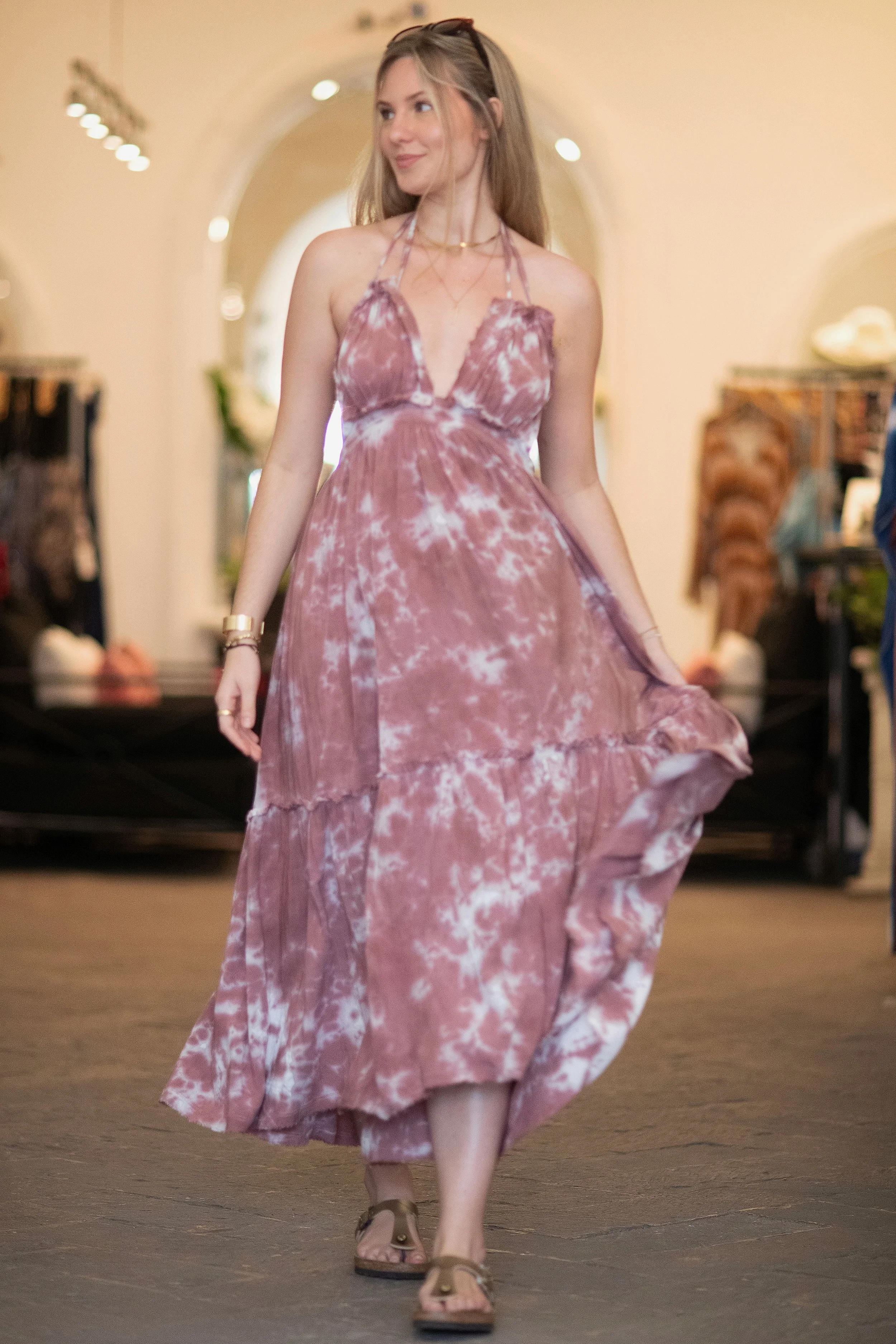 Holly Largo Tie Dye - vino