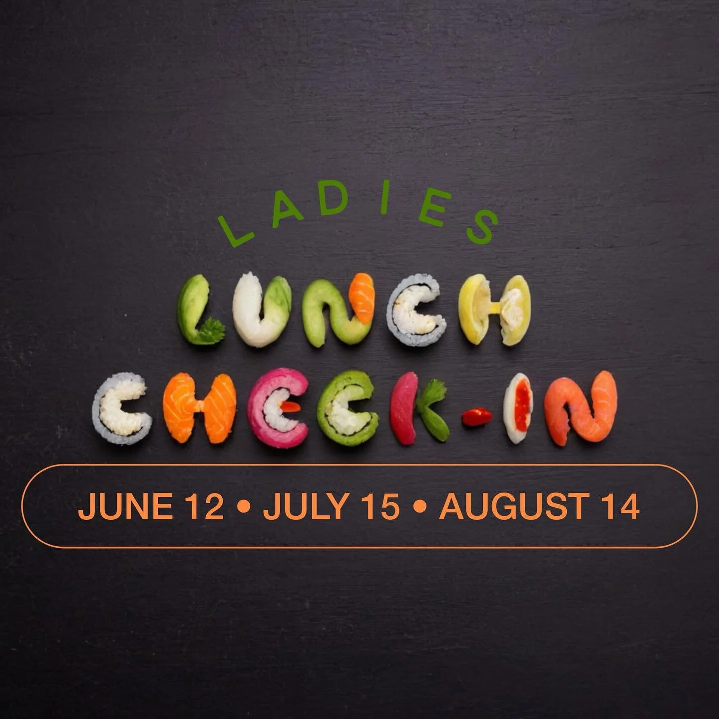 Ladies&hellip;..LET&rsquo;S.CHECK.IN&hellip;..and have a quick lil&rsquo; lunch together TOMORROW!👏🏻👏🏻
Where are we going?????🥁🥁🥁🥁🥁🥁🥁🥁🥁🥁🥁🥁
See below!👇🏻

SUPER casual. 
Kids absolutely welcome!

Whether you just have a quick lunch br