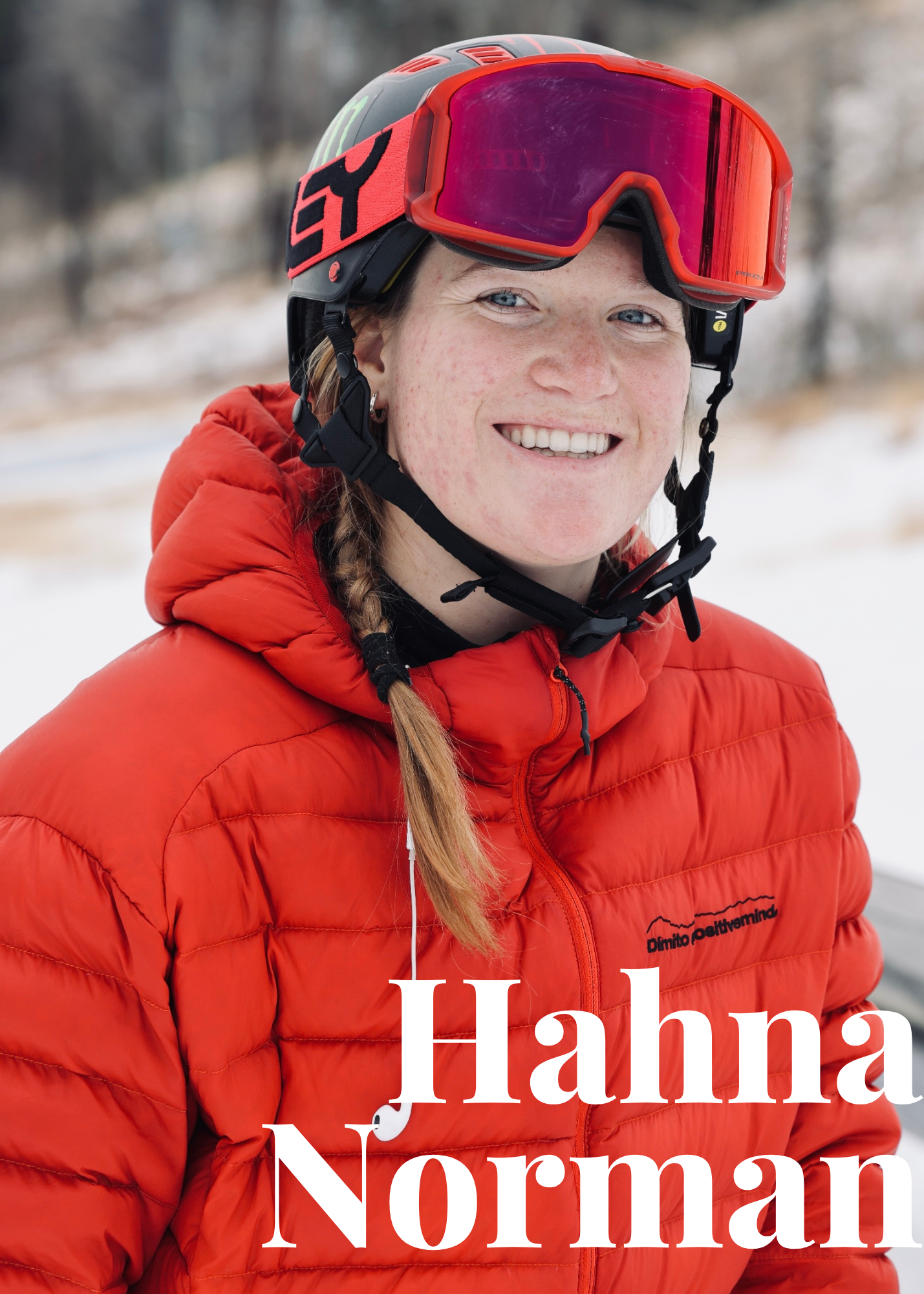 portrait of Olympic snowboarder hahna norman