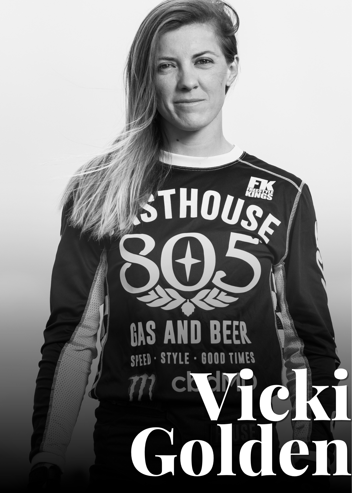 portrait of motocross rider Vicki Golden