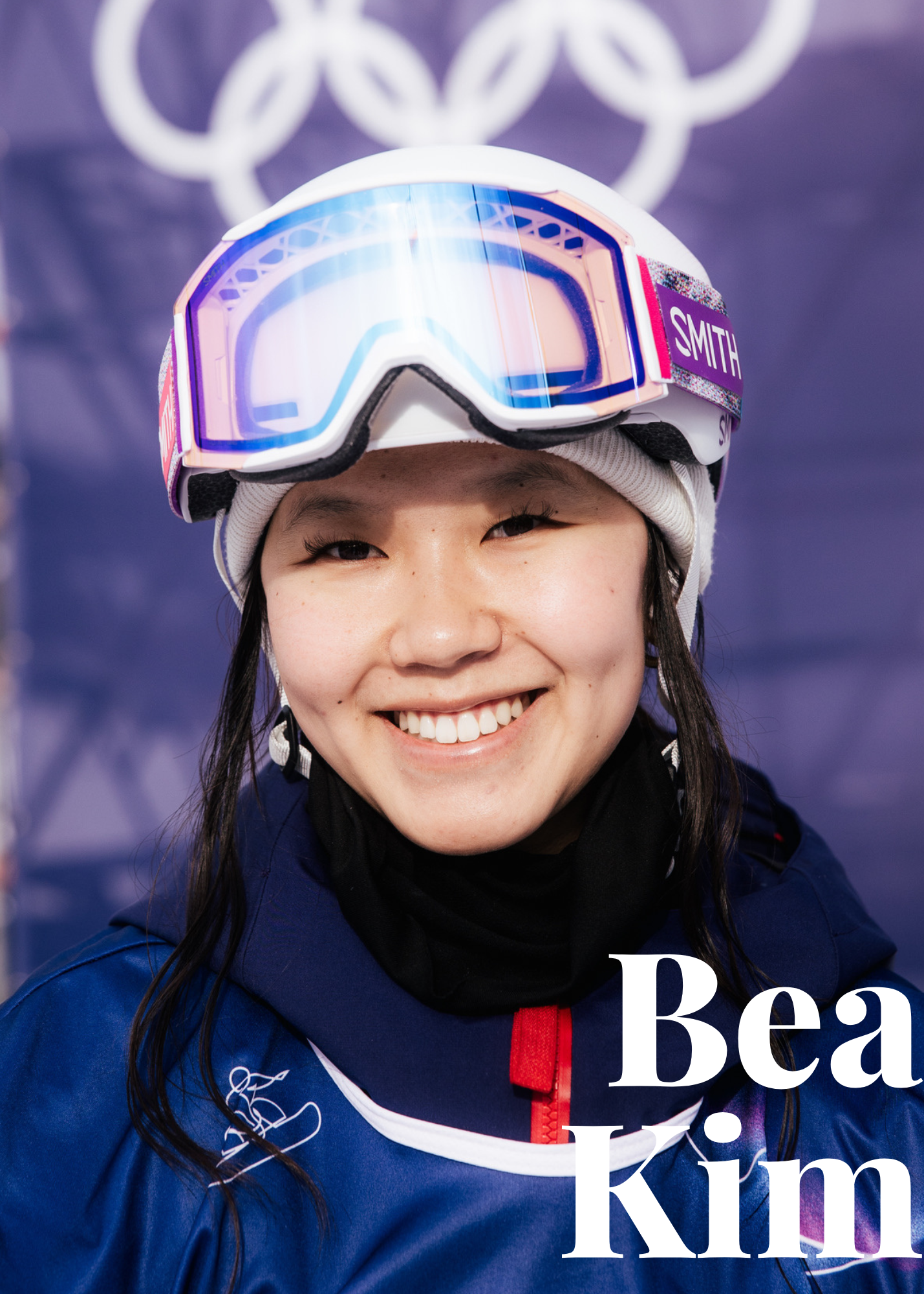 portrait of Olympic snowboarder Bea Kim