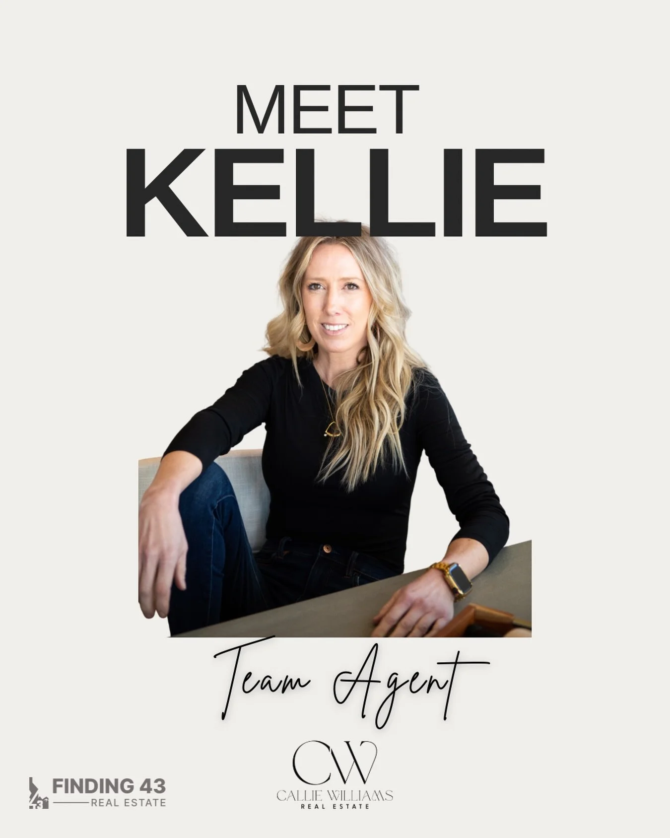 We are very excited to have this baddie on our team! 
Kellie is no stranger to being a local Realtor and provides extra love to her clients PLUS a wife &amp; mom to 5 kiddos. You know what they say right?... if you want something done ask a busy mom 