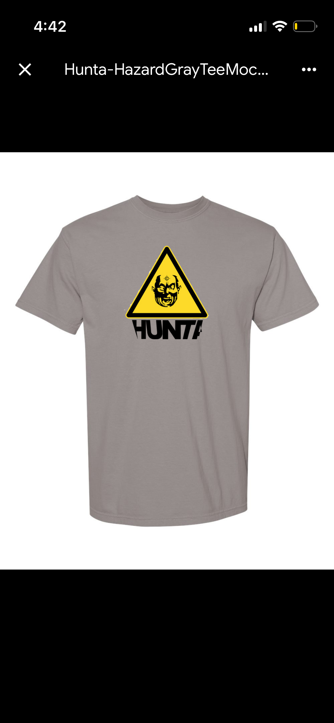 HUNTA Brand Hazard Tee