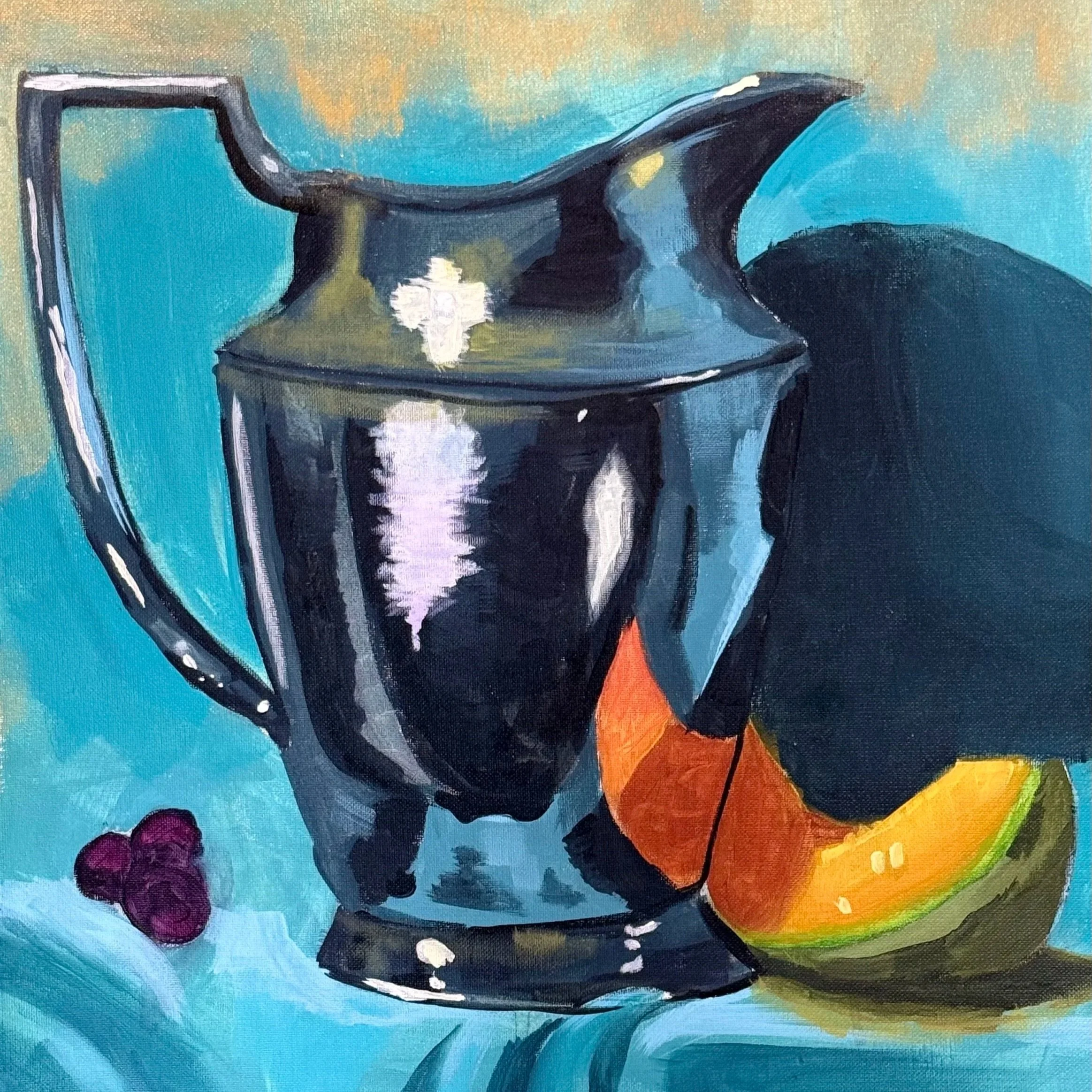 Geometric drawing of an outline square with sections divided by vertical, horizontal, and diagonal lines.