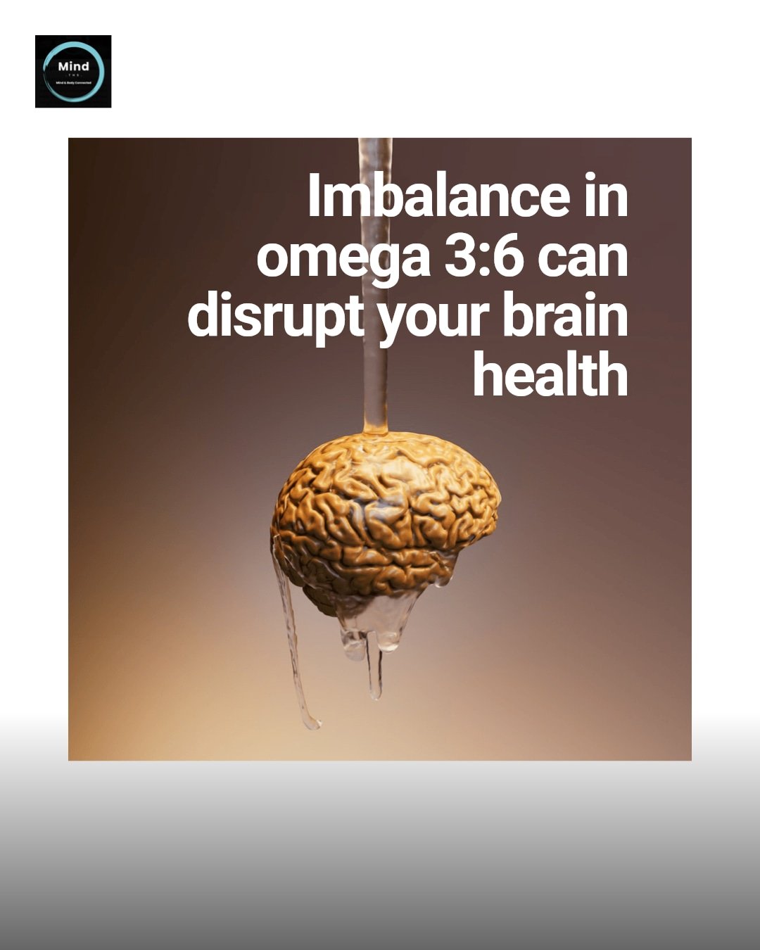 Did you know an unbalanced omega 3:6 ratio can significantly affect mental and physical health, especially for neurodivergent individuals?

Research from leading organisations shows that too much omega-6 and not enough omega-3 may worsen inflammation