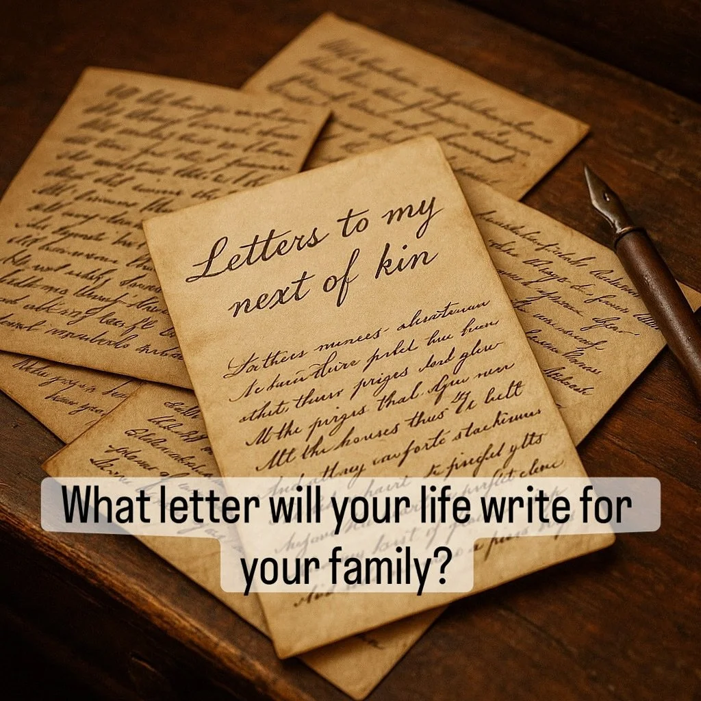 What story will your legacy write? https://www.verticallife.org/blog/what-truly-lasts-a-letter-to-my-next-of-kin