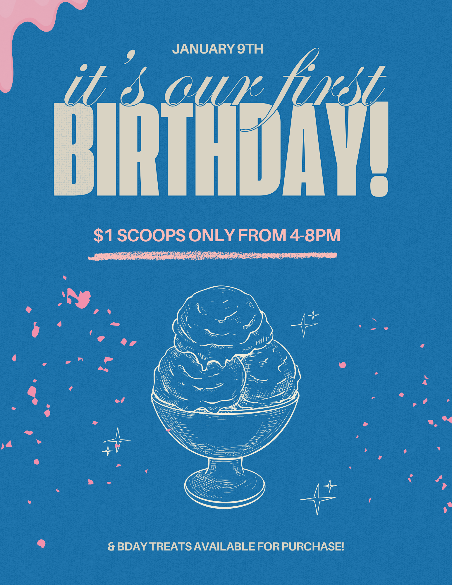 Jamie's Birthday Celebration - $1 Scoops!