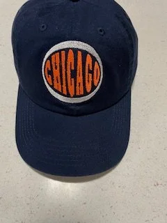 Chicago Oval Orange & WhiteCircle NavyBlue Cap